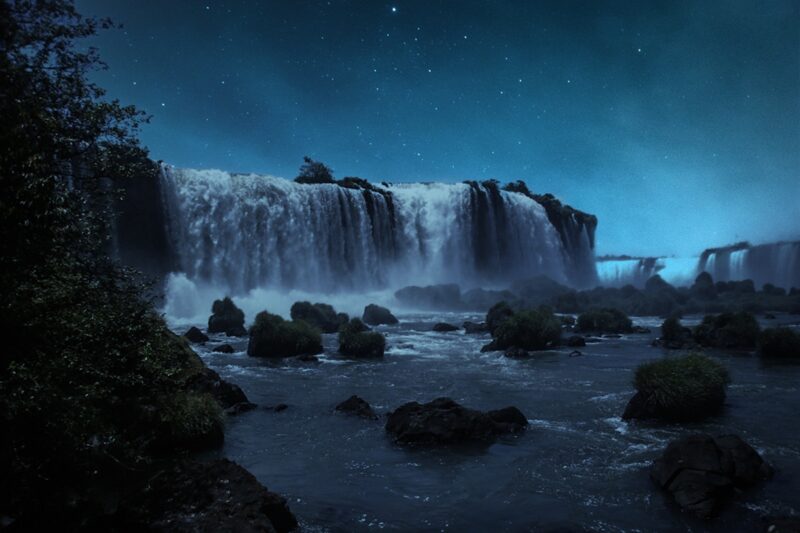 Iguazú bij volle maan