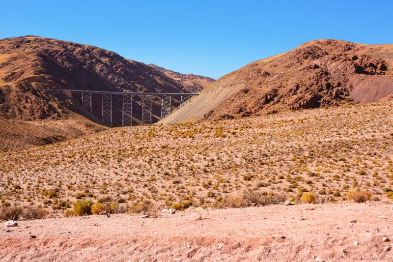 Trein naar de wolken in Argentinië